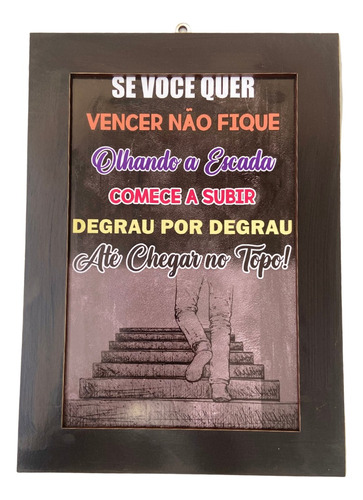 Plaquinha Se Você Quer Vencer Empresa Decoração Artesanal