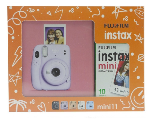 Kit Mini 11 C/lilac Purple + Película 10 Fotos   Fujifilm