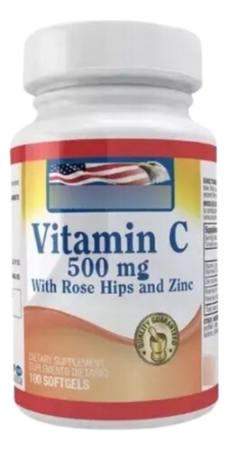 Vitamina C 500mg+zinc 100 Cap - Unidad a $428