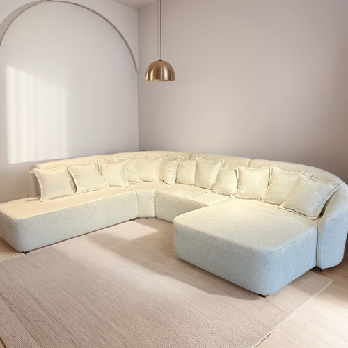 Sofá De Canto Camaro Com Chaise - Dakaza