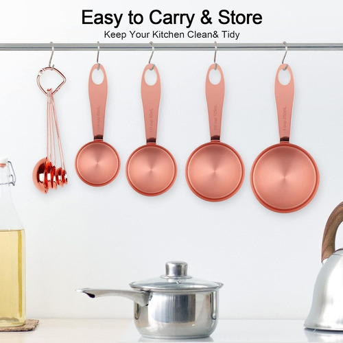 Elegantes Tazas Medidoras Cucharas Calcular Porciones Comida