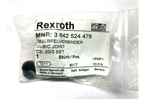 Bosch Rexroth 3 842 524 478 Wuerfelverbinder Cubic Joint Zzz