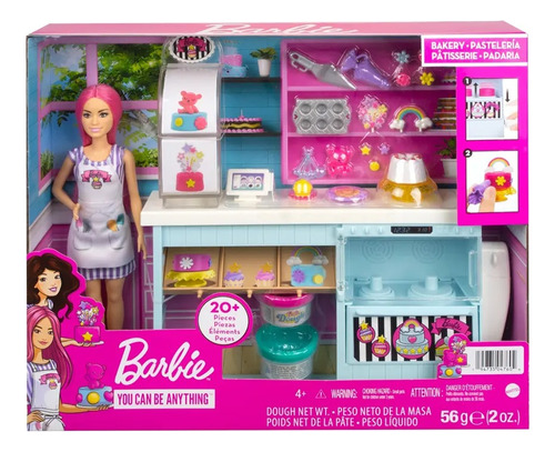 Muñeca Barbie Reposteria Para Decorar Set Mattel Juguete 