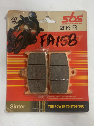 Pastillas De Freno Para Zzr 1100 Marca Sbs