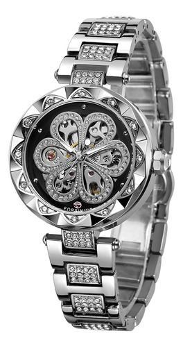 Forsining Reloj Esqueleto Automático Con Esfera Analógica Y