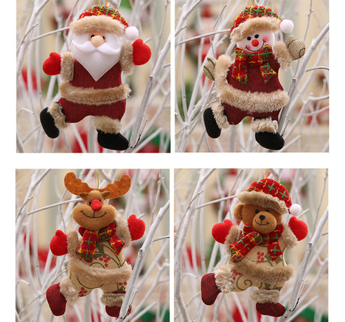32 Piezas De Colgantes De Muñecas Navideñas, Adornos Navideñ