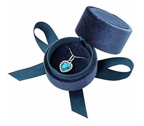 Joyero - Jewelry Gift Box Velvet Necklace Box Round Pendant 