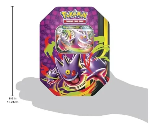 Pokémon Tcg: Mega Moonlit Tin Mega Gengar Inglês | MercadoLivre