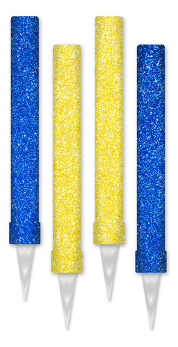 Pack 4 Bengalas Rosario Central Gibre Azul Amarilla Tortas