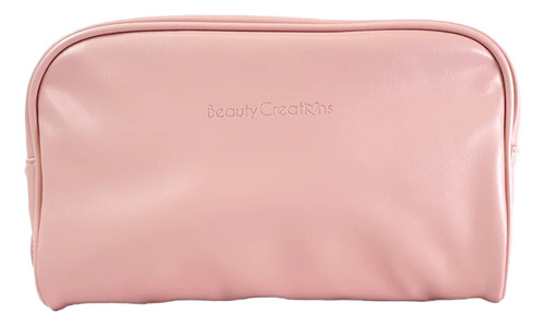 Cosmetiquera Neceser Cosmetic Glam Pouch Beauty Creations Color Rosa Diseño de la tela Liso
