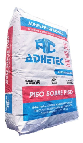 Piso Sobre Piso Adhesivo 20kg Marca Adhetec