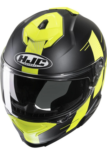 Casco Integral Hjc I71 Peka Negro/amarillo Ece2206 