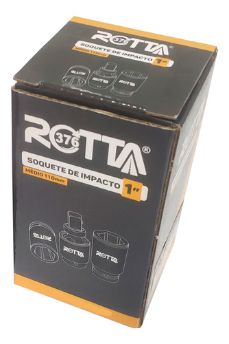 Imagem 9 de 9 de Soquete De Impacto Sextavado 1 Pol Ch 33mm Longo Rotta 376