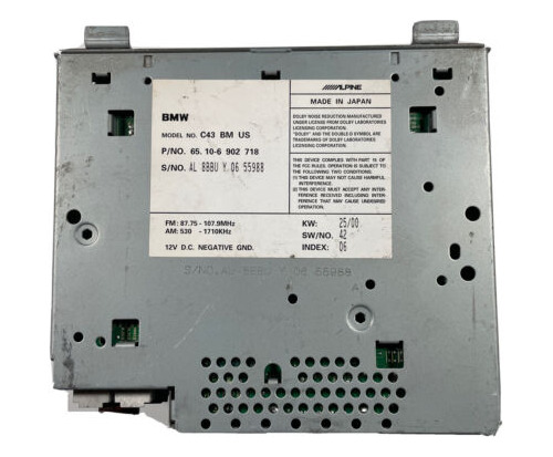 2000 Bmw 540i Navigation Gps Radio Tuner Receiver Module Ggs