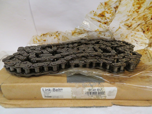 New Link-belt Rc40 Riv Roller Chain 10 Feet 10 Ft 10' Rc Ddo