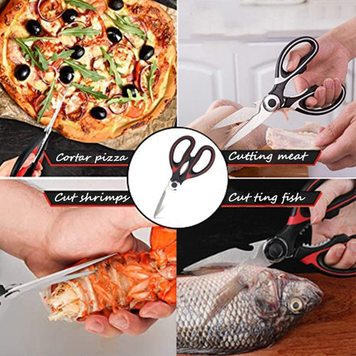 Tijeras De Cocina Multiusos De Acero Inoxidable, 2
