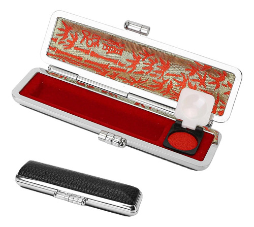 Case De Sellos De Hanko Japonés Pu, Caja De Sello De Nombre