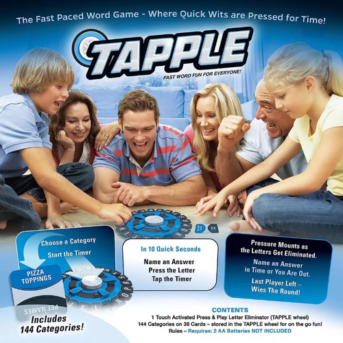 Juego De Palabras Tapple | Juego De Mesa Quick Family
