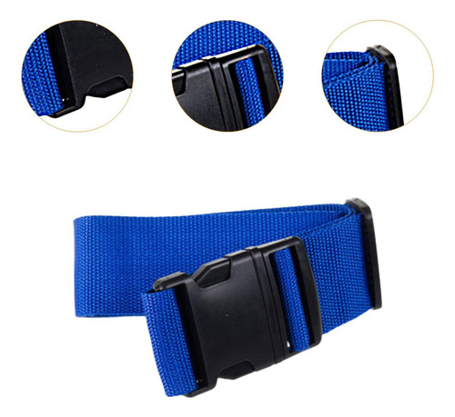 Cinturón De Maleta De 2 Metros, Accesorio De Correa De Azul