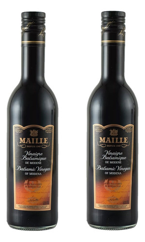 Combo 2 Botellas Aceto Balsamico Maille De Modene X 500ml