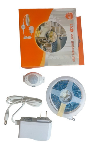 Tira 2 Metros Luz Led Sensor Con Movimiento Noche Luz Calida