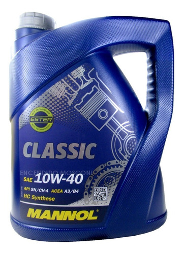 Aceite Mannol Classic 10w40 5 Litros Semi Sintetico