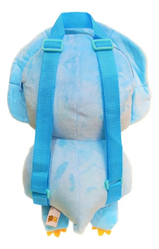 Peluche Mochila De Felpa 3d Triceratops Celeste Celeste