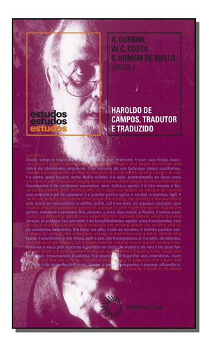 Libro Haroldo De Campos Tradutor E Traduzido De Guerini Andr