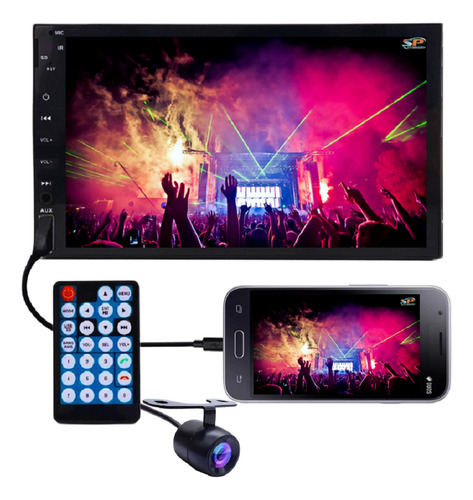 Mp5 Central Multimidia 1/ 2 Din Saveiro G4 Trend + Camera