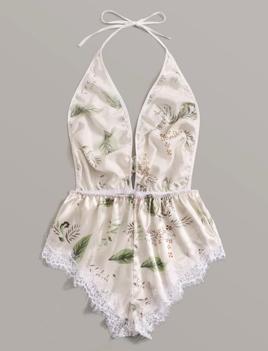 Pijama Body Sexi De Satin Ropa De Dormir Shein