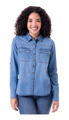 Blusa Denim Squeeze Devitt Mujer