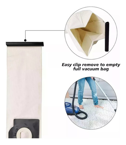 Bolsa Lavable Reutilizable Para Karcher Wd3 Mv3 Se4001