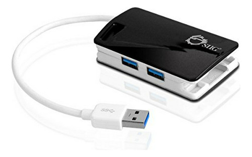 Hubs Usb Adaptador De Concentrador Lan Usb 3.0 Siig Superspe