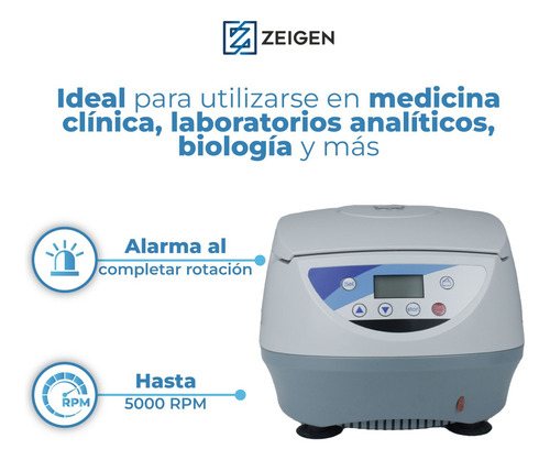 Zeigen Centrifuga Digital Para 12 Tubos De 10 Ml 4000 Rpm