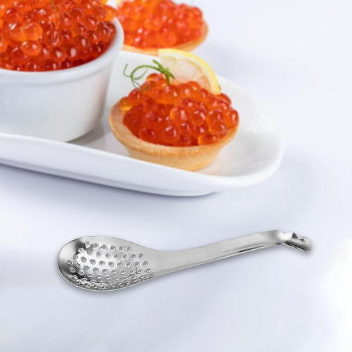 Nuevo Cucharas Ranuradas, Cuchara De Caviar De Cocina