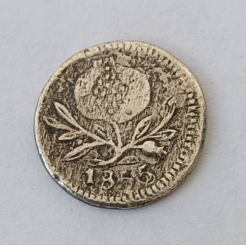 Moneda Colombia 1/4 Real 1855 Popayán Nueva Granada