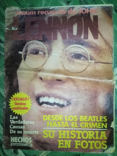 Revista * Hechos * N° 4 Especial De John Lennon - Año 1981