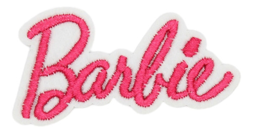 Parche De Logo De Barbie - Rosa - Adherible - Para Ropa