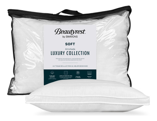 Almohada Beautyrest Luxury Collection Soft 90cm X 50cm