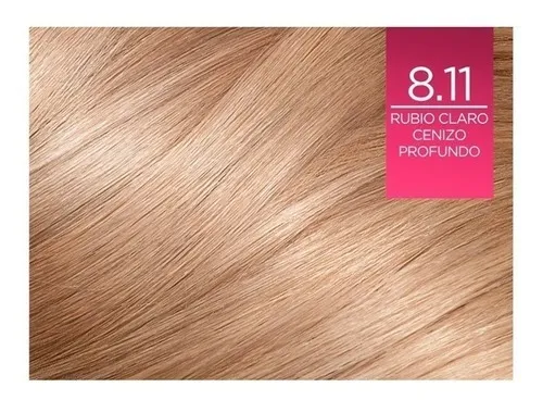 Tinta L'Oréal Excellence Creme tono 8.11 rubio claro cenizo profundo para cabello