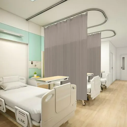 Cortina Hospitalaria Ignífuga Para División De Habitaciones,