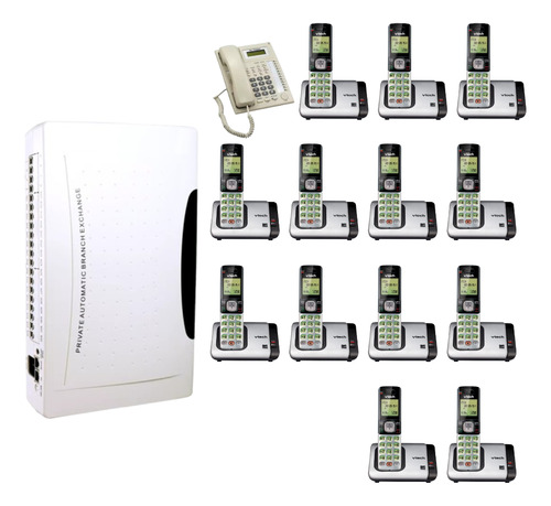 Kit Conmutador 4x16; Tel. Multilínea; 13 Ext Vtech Cs6719