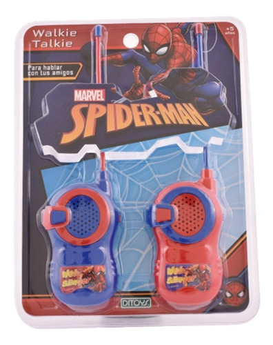 Imagen 2 de 3 de Walkie Talkie Ditoys Personajes Disney Marvel Palermo Color Marvel Spiderman