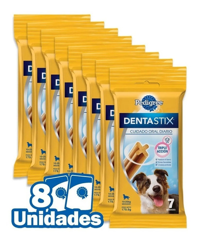 Pedigree Dentastix Razas Medianas X 179.9 Grs Caja X 8 Unida