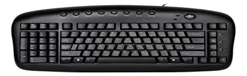 Teclado Ergonómico Zurdo, 8 Teclas Multimedia, Reduce Rsi Y