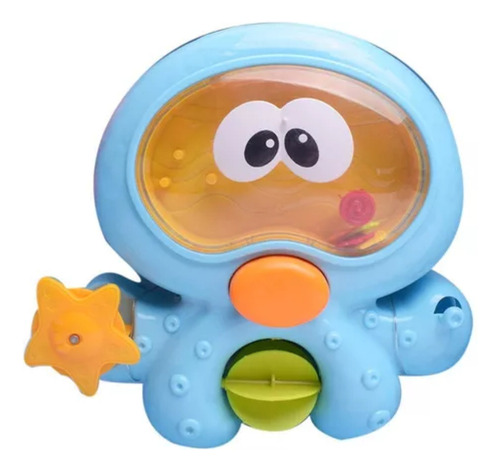 Brinquedo Baby Polvo Crianças Bebe Banho Piscina Cascata