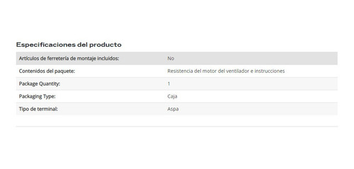 Resitencia Calefaccion Oem: 89018596