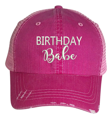 Sombrero De Camionero Desgastado Birthday Babe - Sombrero De