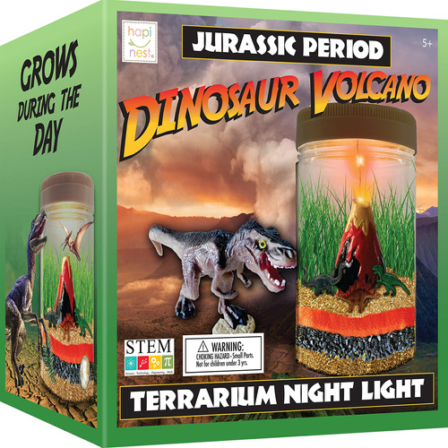 Hapinest Kit De Terrario De Dinosaurio Con Jardn De Volcn Il