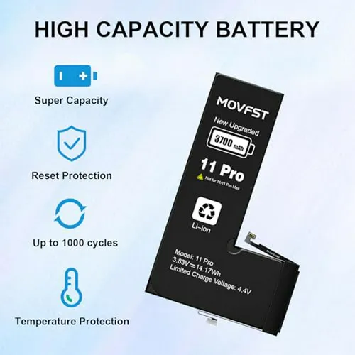 Batería De Reemplazo Para iPhone 11 Pro: 3700mah - Modelos A